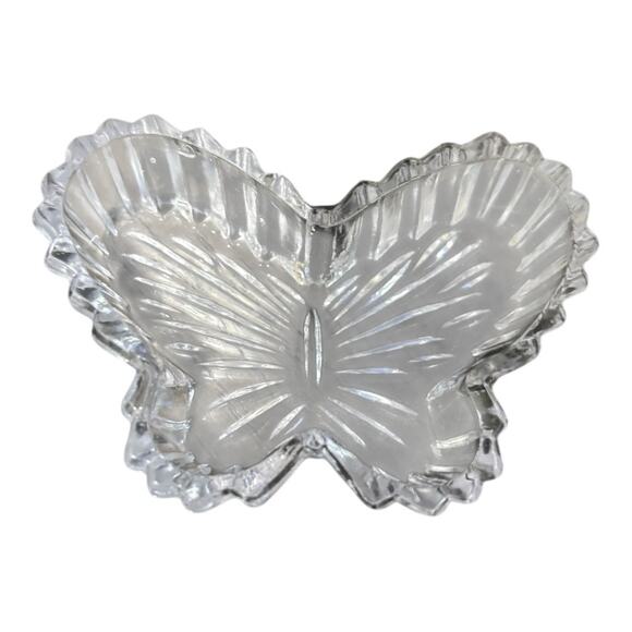 Butterfly Glass Jewelry Organizer Container - Picture 3 of 5
